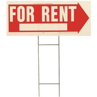 6055263 - FOR RENT RED/WHITE SIGN