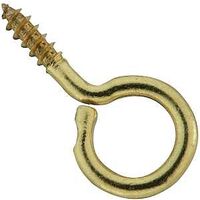 screw eye, 13/16in. brass