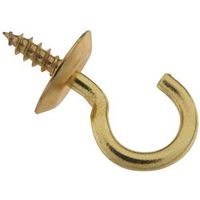 6061501 - 5/8IN SOLID BRASS CUP HOOK