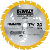 Dewalt Circular Saw Blade, 7 1/4in.