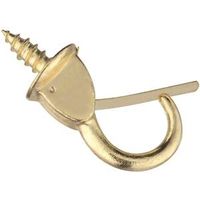 6065213 - 7/8IN BRASS SAFETY CUP HOOK