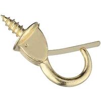 Safety Cup Hook, 7/8in. Brass