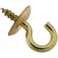 Shoulder Cup Hook, Solid Brass