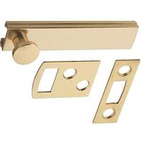 solid brass surface bolt, 2 1/2in.