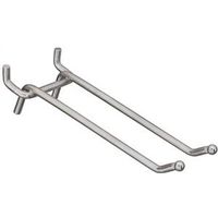heavy duty straight double pegboard hooks, 5in.