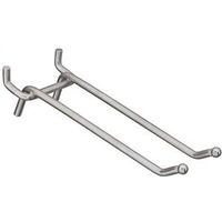 Heavy Duty Straight Double Pegboard Hooks, 5in.