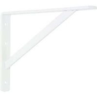 Heavy Duty Shelf Bracket 12" x 8" White