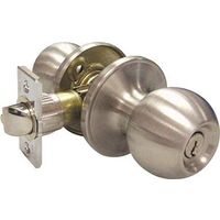 Entry Knob Stainless Steel 6 Way
