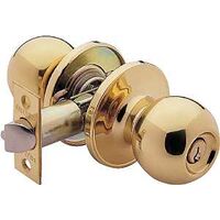 Entry Knob Antique Brass 6 Way