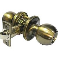 passage knob antique brass adjustable 6 way