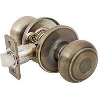 passage knob antique brass adjustable 6 way visual pack