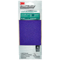 sandblaster clip on 1/3 sheet, 60 grit