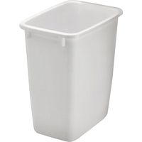 6071112 - 21QT WHT RECTANGLE WASTEBASKET