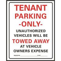 6075725 - TENANT PARKING ONLY SIGN