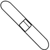 snap-on dust mop frame, 5in. x 36in.  