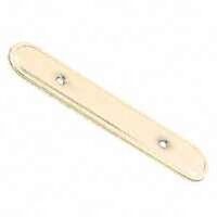 backplate, 5 3/4in. brass