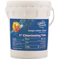 three chlorine tablets, 37.5 lbs