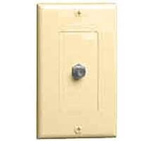 Flush Mount Wall Jack, Ivory