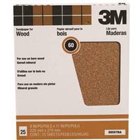 9in. x 11in. garnet sandpaper 60d   