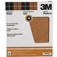 9in. x 11in. garnet sandpaper 60d   