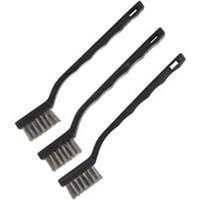 mini stainless steel bristle wire brush, 7in.