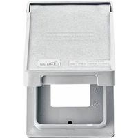 single gang vertical gfci cover, white