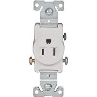 6088629 - 15A 125V WHT SGL RECEPTACLE