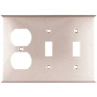 6088702 - 3G 2TOGGLE/DUPLEX RECPT PLATE