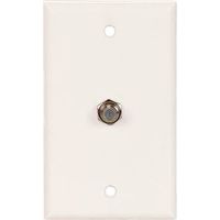 6088827 - WHT COAXIAL JACK W/WALL PLATE