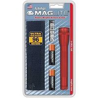 mini maglite holster combo pack, red