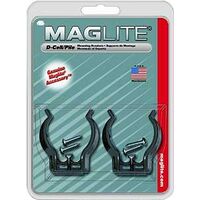 maglite d-cell flashlight mounting brackets