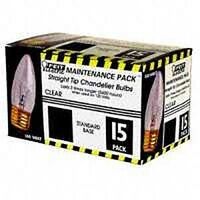 medium base clear torpedo, 40 watt 130v  