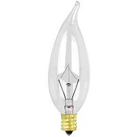 Candle Base Clear Flame Tip, 25 Watt 