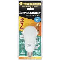 enclosed short soft white bulb, 9 watt