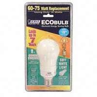 standard soft white ecobulb, 15 watt