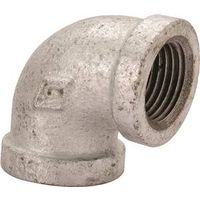 galvanized reducing elbow, 1in. x 1/2in.