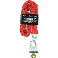 3in. 4 pin tumbler chain lock
