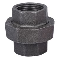 black malleable union, 1in.