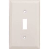 Single Switch Plate, White