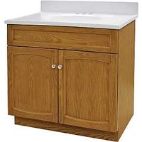 Combo Vanity, 30in. x 18in. Heartland Oak