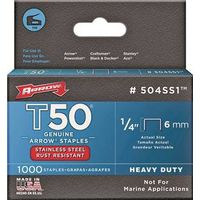 stainless steel staples, 1/4in.