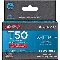 Stainless Steel Staples, 1/4in.