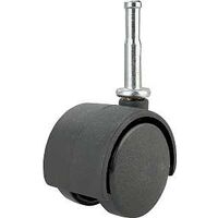 Two Wheel Stem Caster, 1 5/8in. Black