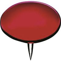 thumb tacks, red