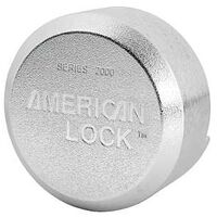 Chrome Plated Shackless Lock, 2 7/8in.