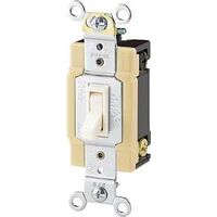 four way grounded toggle switch, almond