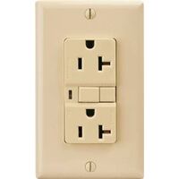 GFCI Duplex Outlet, Almond