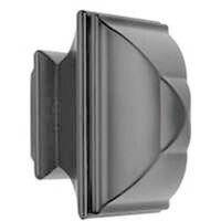 Classic Square Curtain Rod Set, 36in.-66in. Black