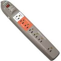 Seven Outlet Smart Surge Protector Strip, Gray