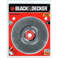 Crimp Wire Wheel Brush, 6in. Fine